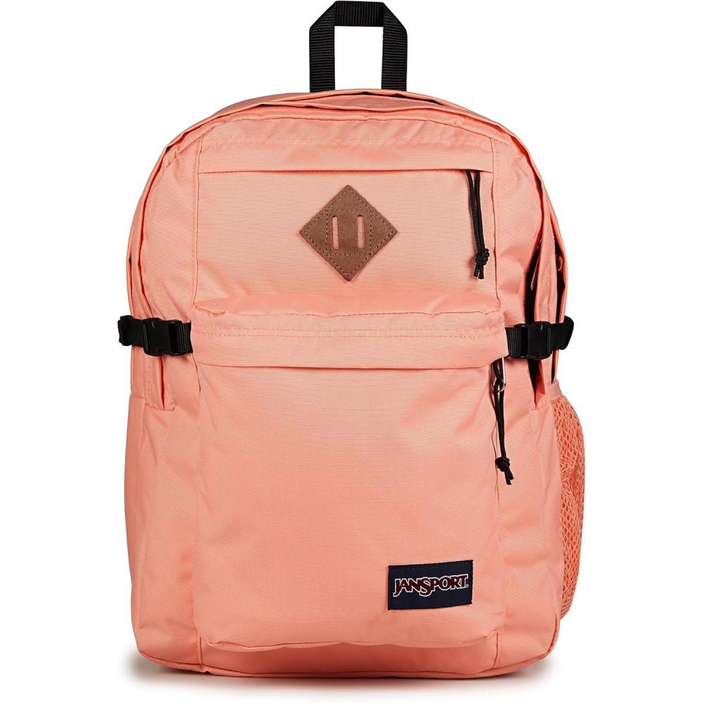 imageJanSport Main Campus Backpack  Travel or Work backpack w 15Inch Laptop Sleeve and Dual Water Bottle Pockets Peach Bum