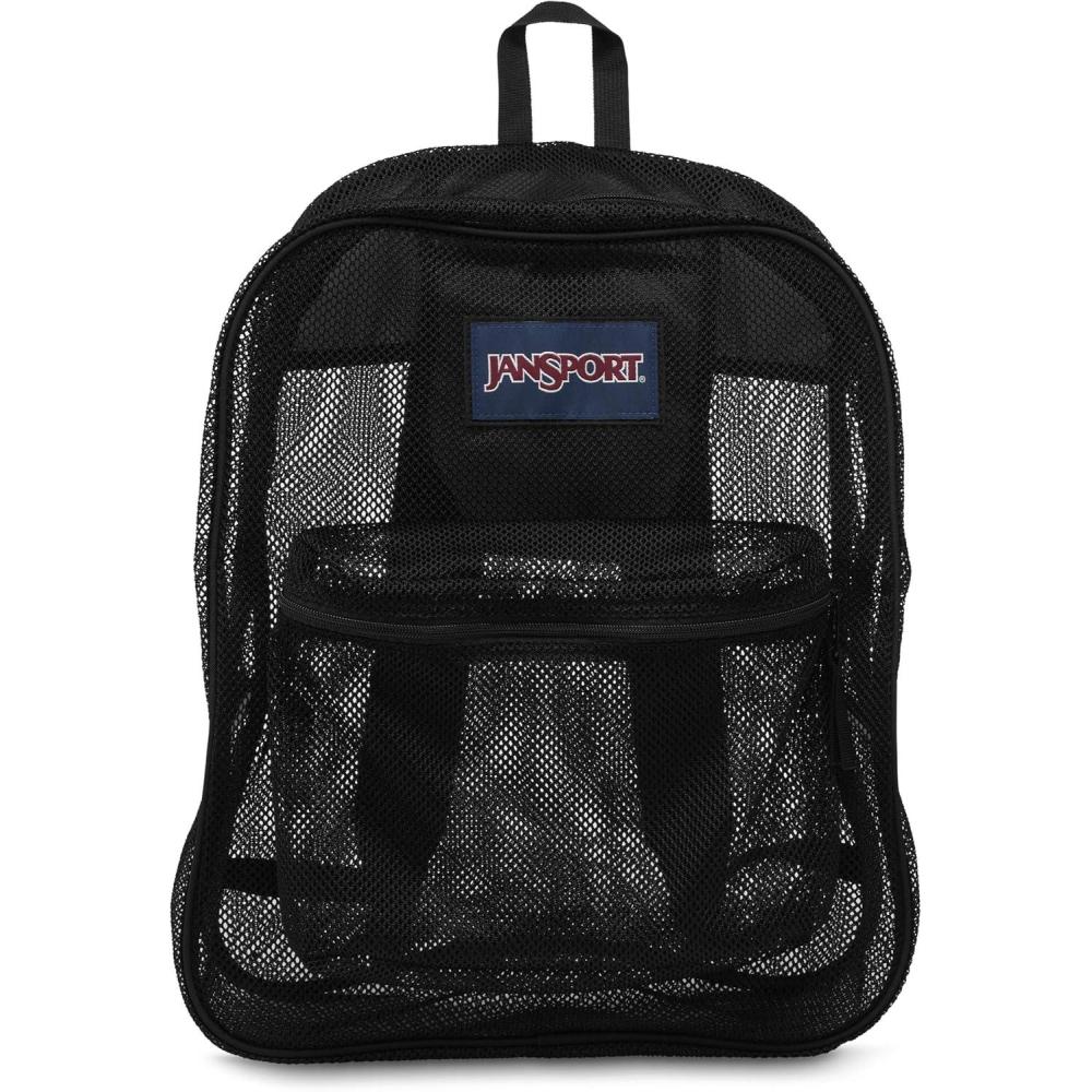 imageJanSport Mesh Pack  See Through Backpack Ideal for Class Work Travel or Beach Outings BlackBlack