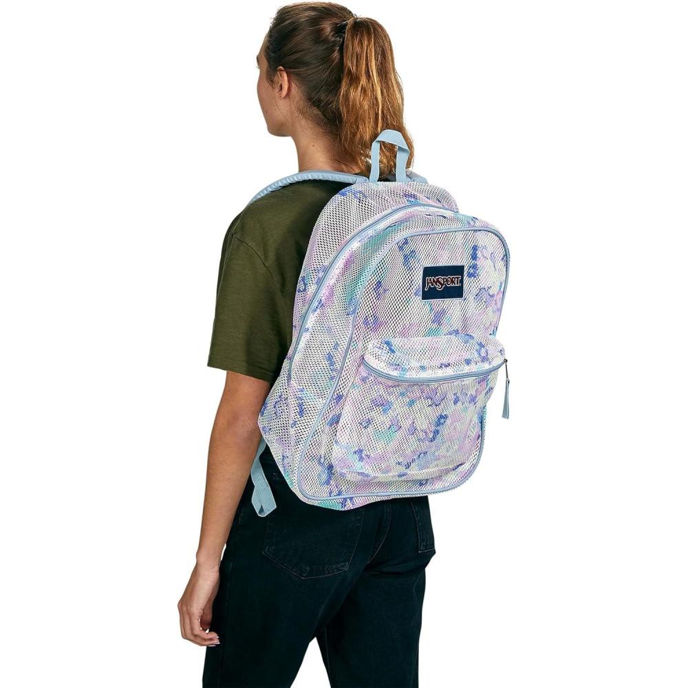 imageJanSport Mesh Pack  See Through Backpack Ideal for Class Work Travel or Beach Outings BlackMystic Floral