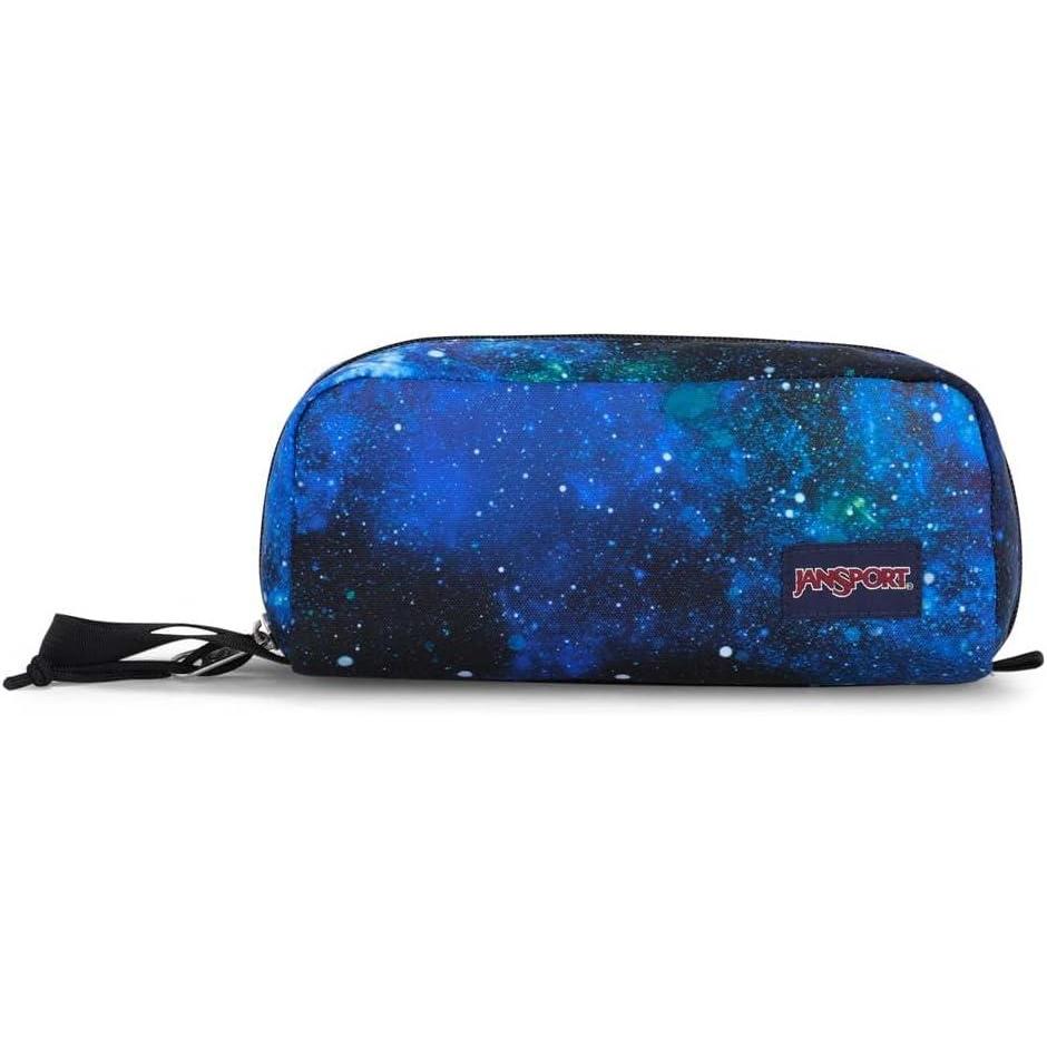 imageJanSport Perfect Pouch  Accordion Opening Single Compartment with 3 Dividers Small Internal PocketCyberspace Galaxy