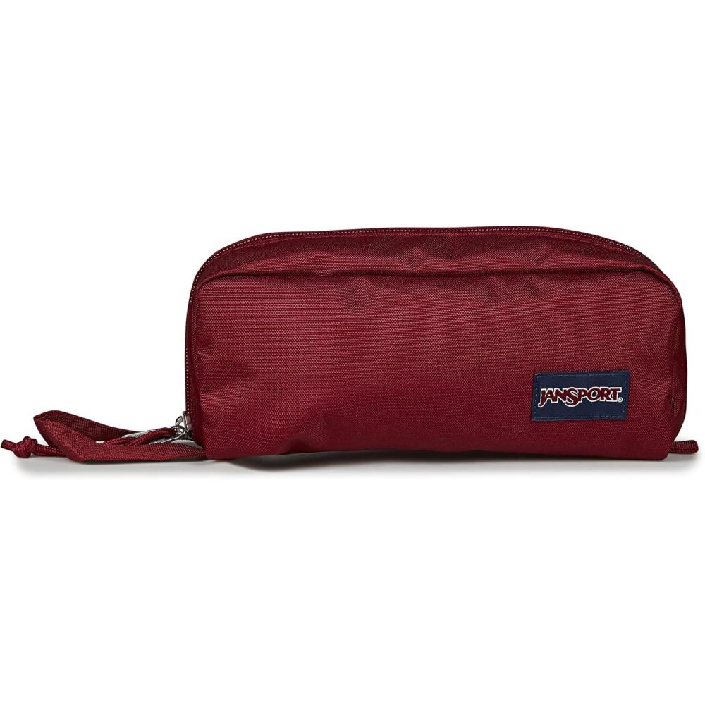 imageJanSport Perfect Pouch  Accordion Opening Single Compartment with 3 Dividers Small Internal PocketRusset Red
