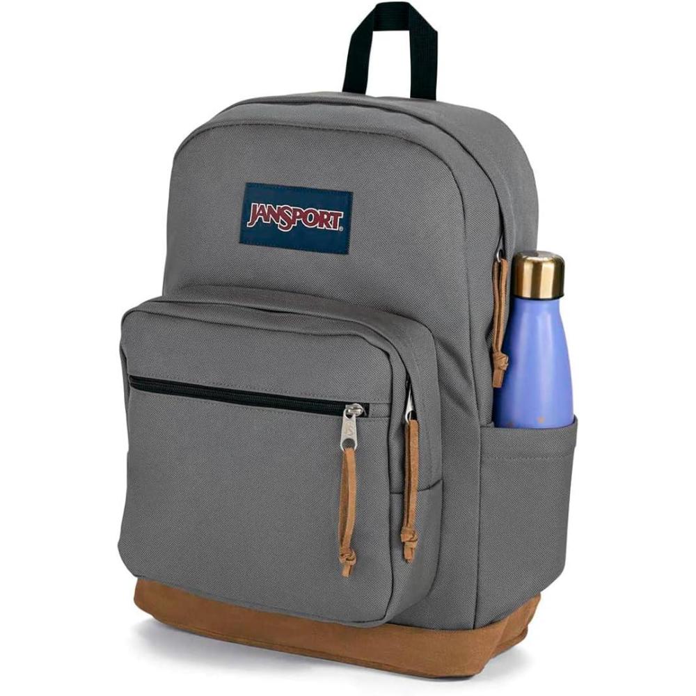 imageJanSport Right Pack Backpack  Durable Daypack with Padded 15quot Laptop Sleeve Spacious Main Compartment ampamp Integrated Water Bottle Pocket  BlackGraphite Grey