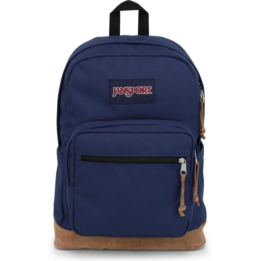 imageJanSport Right Pack Backpack  Durable Daypack with Padded 15quot Laptop Sleeve Spacious Main Compartment ampamp Integrated Water Bottle Pocket  BlackNavy