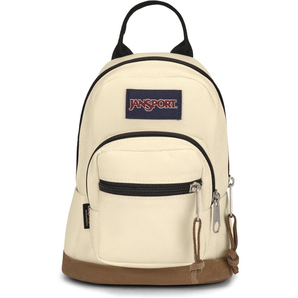 imageJanSport Right Pack Mini  Compact Backpack with Large Main Compartment Front Utility Pocket and Front Zippered Stash Pocket CoconutCoconut