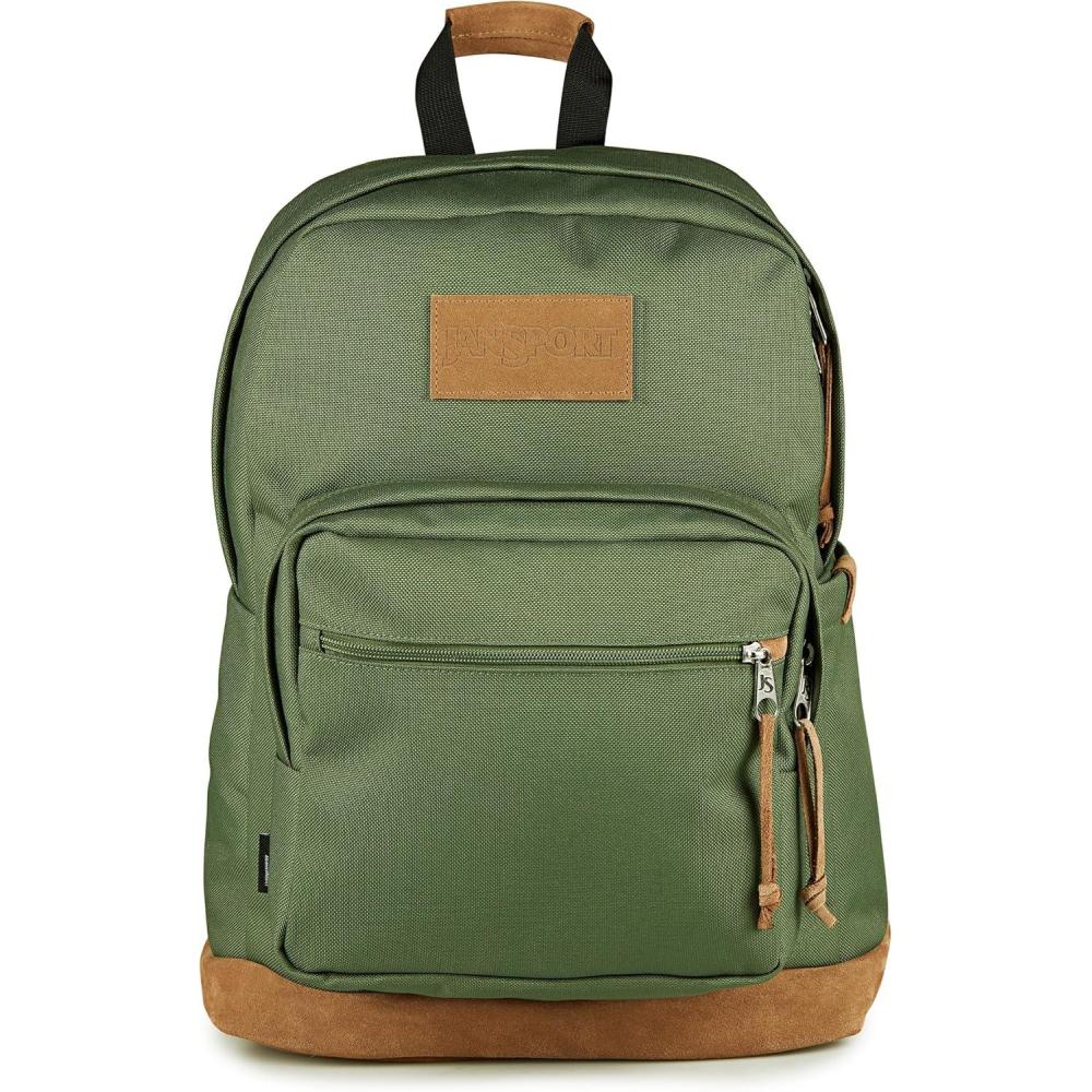 imageJanSport Right Pack Premium Backpack  Daypack with 15quot Laptop Sleeve Main Compartment Water Bottle Pocket Cargo GreenCargo Green