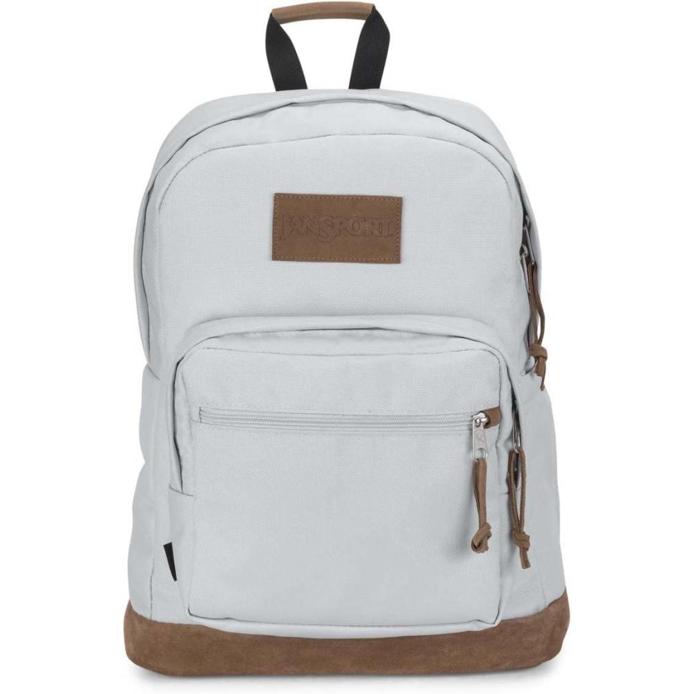 imageJanSport Right Pack Premium Backpack  Daypack with 15quot Laptop Sleeve Main Compartment Water Bottle Pocket Cargo GreenOyster Mushroom