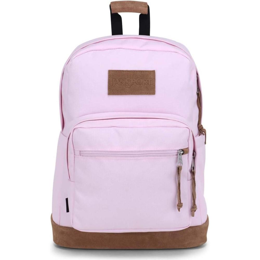 imageJanSport Right Pack Premium Backpack  Daypack with 15quot Laptop Sleeve Main Compartment Water Bottle Pocket Cargo GreenPink Ice
