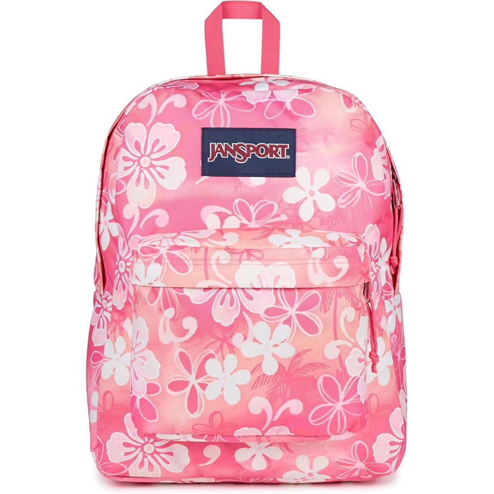 imageJanSport SuperBreak One Backpacks  Durable Lightweight Bag with 1 Main Compartment Front Utility Pocket with Builtin Organizer  Premium Backpack Russet RedHiblisscus