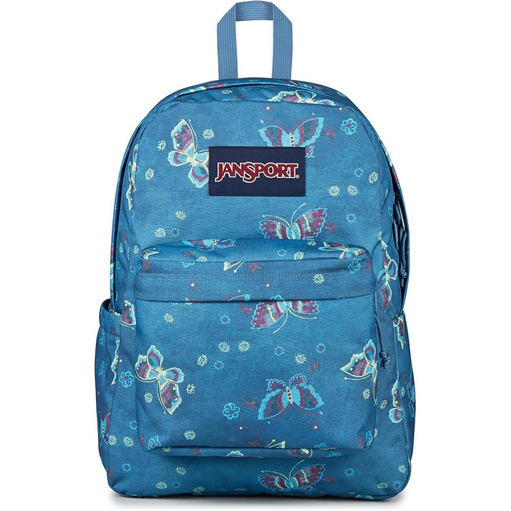 imageJanSport SuperBreak Plus Backpack with Padded 15inch Laptop Sleeve and Integrated Bottle Pocket  Spacious and Durable Daypack for Work and Travel  BlackButterfly Baddie