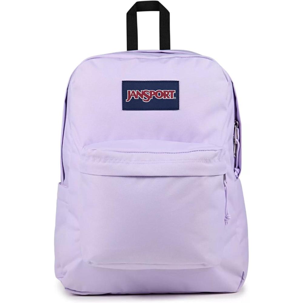 imageJanSport Superbreak Backpack  Durable Lightweight Premium Backpack Red TapePastel Lilac