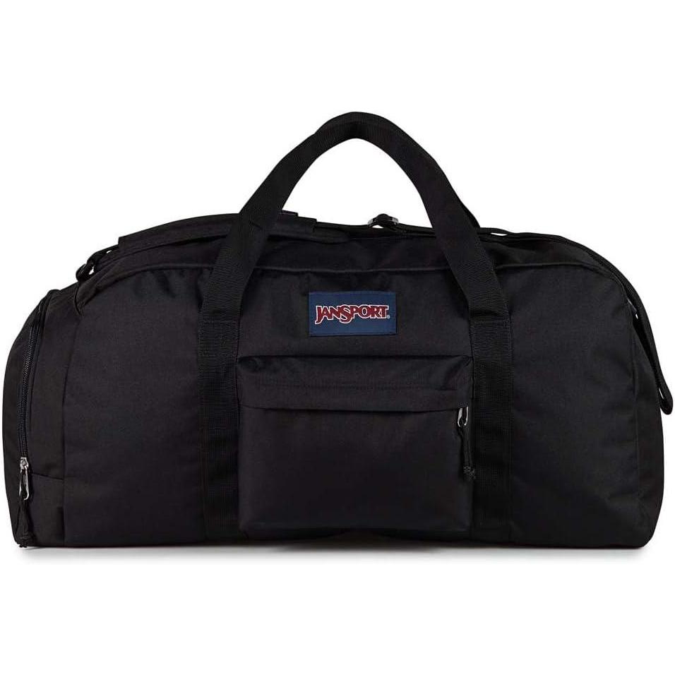 imageJanSport Weekender Large Duffel  Travel or Gym Bag Durable Weekender with Front Utility Pocket ampamp Side Grab Handles  Black