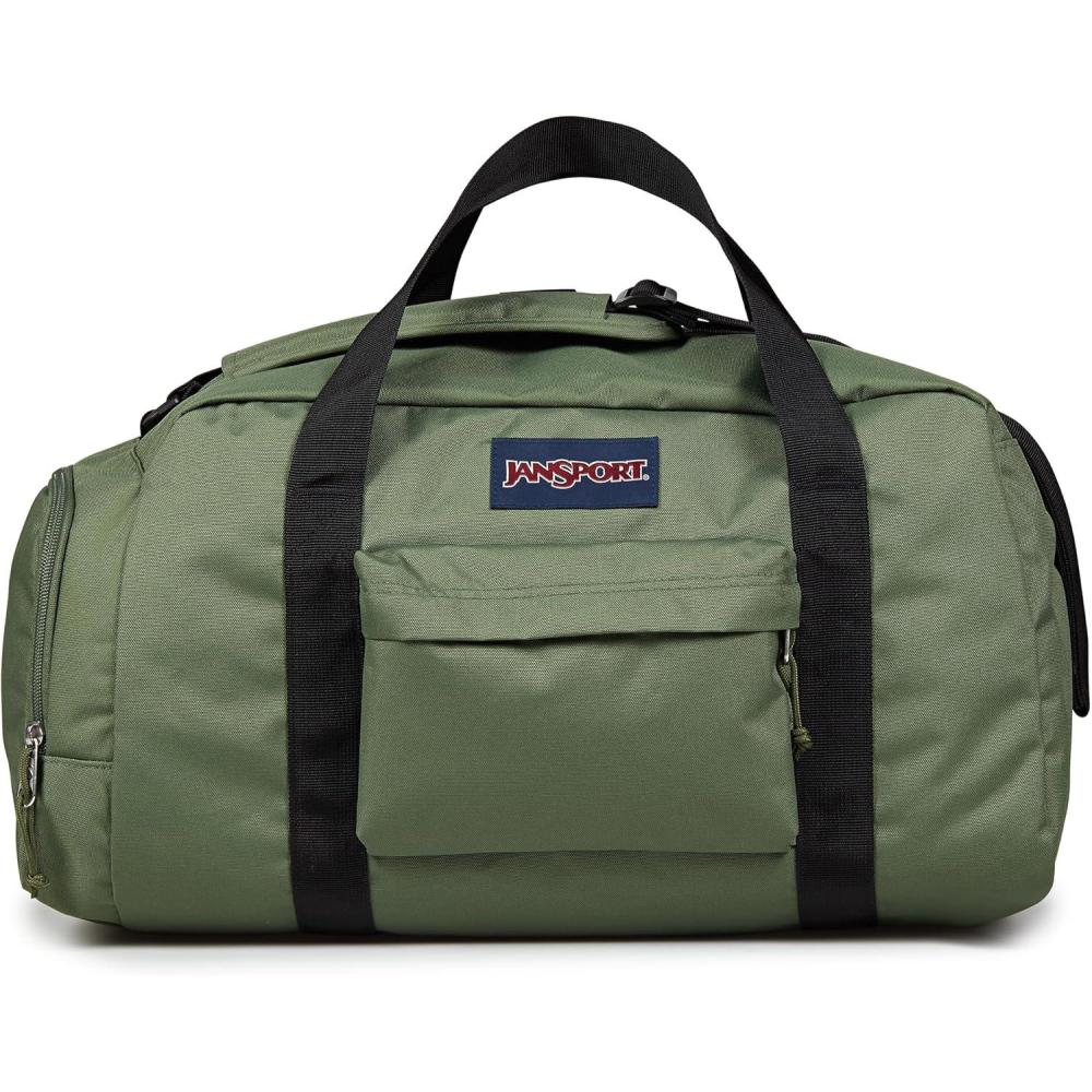 imageJanSport Weekender Medium Duffel  Travel or Gym Bag Durable Weekender with Front Utility Pocket ampamp Side Grab Handles  Cargo Green