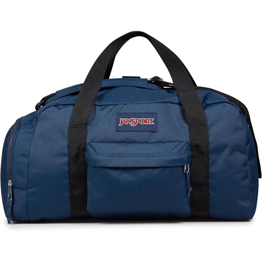 imageJanSport Weekender Medium Duffel  Travel or Gym Bag Durable Weekender with Front Utility Pocket ampamp Side Grab Handles  Navy