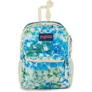 JanSport Central Adaptive Backpack – Wheelchair & Walker Compatible, Tuck-Away Shoulder Straps, Adjustable Backrest Loops & Anchor Straps, Iconic Design, Red/Multi Hippie Days(Mia Brown White Flowers)