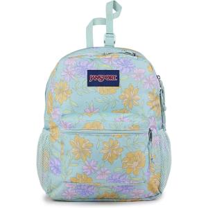 JanSport Central Adaptive Backpack – Wheelchair & Walker Compatible, Tuck-Away Shoulder Straps, Adjustable Backrest Loops & Anchor Straps, Iconic Design, Red/Multi Hippie Days(Faded Floral Fresh Mint)