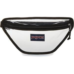 JanSport Clear Waistpack – 1L Transparent Fanny Pack, One Main Compartment, Adjustable Hip Belt & Crossbody Strap, Clear