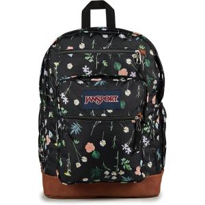 JanSport Cool Backpack, with 15-inch Laptop Sleeve – Large Computer Bag Rucksack with 2 Compartments, Ergonomic Straps, Navy(Bewitched Blooms)