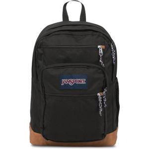 JanSport Cool Backpack, with 15-inch Laptop Sleeve – Large Computer Bag Rucksack with 2 Compartments, Ergonomic Straps, Navy(Black)
