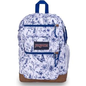 JanSport Cool Backpack, with 15-inch Laptop Sleeve – Large Computer Bag Rucksack with 2 Compartments, Ergonomic Straps, Navy(Foraging Finds)