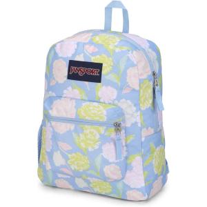 JanSport Cross Town Backpack 17″ x 12.5″ x 6″ – Simple Bag for Everyone with 1 Main Compartment, Front Utility Pocket – Premium Class Accessories – Black(Autumn Tapestry Hydrangea)