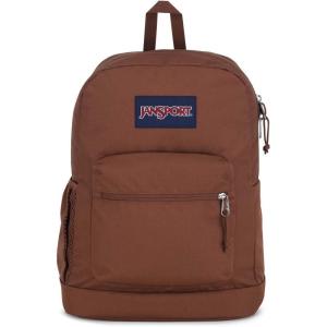 JanSport Cross Town Plus Backpack – Large Main Compartment, Side Water Bottle Pocket, 15-Inch Padded Laptop Sleeve – Black(Basic Brown)