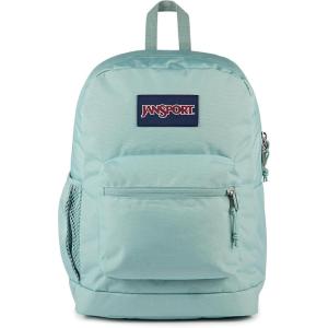 JanSport Cross Town Plus Backpack – Large Main Compartment, Side Water Bottle Pocket, 15-Inch Padded Laptop Sleeve – Black(Faded Sage)