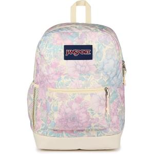 JanSport Cross Town Plus Backpack – Large Main Compartment, Side Water Bottle Pocket, 15-Inch Padded Laptop Sleeve – Black(Faded Tapestry)