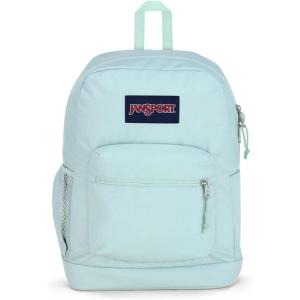 JanSport Cross Town Plus Backpack – Large Main Compartment, Side Water Bottle Pocket, 15-Inch Padded Laptop Sleeve – Black(Fresh Mint)