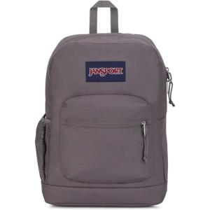 JanSport Cross Town Plus Backpack – Large Main Compartment, Side Water Bottle Pocket, 15-Inch Padded Laptop Sleeve – Black(Graphite Grey)