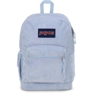 JanSport Cross Town Plus Remix Backpack – Padded Back Panel, Laptop Sleeve, and Front Pocket Organizer – Indigo Denim(Blue Dusk Corduroy)