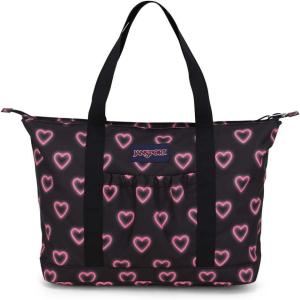 JanSport Daily Tote(Happy Hearts Black)