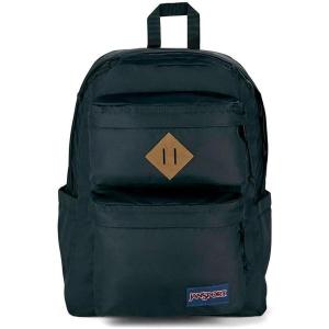 JanSport Double Break Backpack – 15-inch Padded Laptop Compartment, Dual Water Bottle Pockets, Internal Organizer, Large Main Compartment, Black