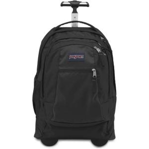 JanSport Driver 8 Rolling Backpack – Wheeled Travel Bag with 15-Inch Laptop Sleeve, One Size, Black(Black)