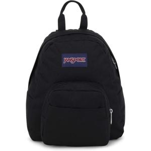 JanSport Half Pint Mini Backpack, 10.2 L – Durable Mini Bag Purse with Adjustable Shoulder Straps, Single Main Compartment, Zippered Stash Pocket, Black(Black)
