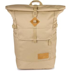 JanSport Hatchet Rolltop Backpack – 17-inch Padded Laptop Sleeve, Spacious Main Compartment, Dual Water Bottle Pockets, Navy(Travertine)