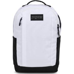 JanSport Inbound Pack – Large Main Compartment, Dual Water Bottle Pockets, and Dedicated 15-Inch Padded Laptop Pocket, Misty Rose(White)