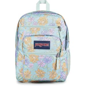 JanSport Laptop Backpack – Computer Bag with 2 Compartments, Ergonomic Shoulder Straps, 15” Laptop Sleeve, Haul Handle – Bad Bows(Faded Floral Fresh Mint)