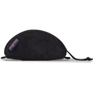 JanSport Luna Blue Compact Minimalist Semicircular Pouch(Black Corduroy)
