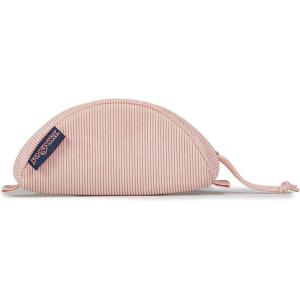 JanSport Luna Blue Compact Minimalist Semicircular Pouch(Misty Rose Corduroy)