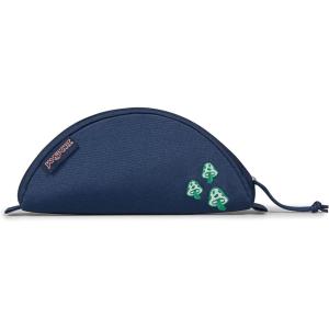 JanSport Luna Blue Compact Minimalist Semicircular Pouch(Mushroom Embroidery)