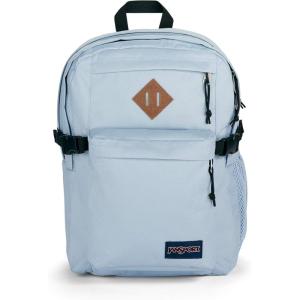 JanSport Main Campus Backpack – Travel or Work backpack w 15-Inch Laptop Sleeve and Dual Water Bottle Pockets, Graphite Grey(Blue Dusk)