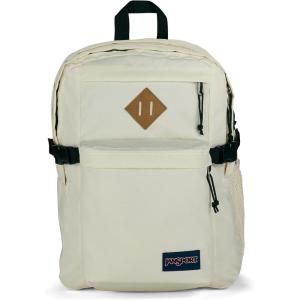 JanSport Main Campus Backpack – Travel or Work backpack w 15-Inch Laptop Sleeve and Dual Water Bottle Pockets, Graphite Grey(Coconut)