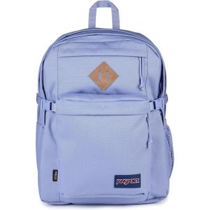 JanSport Main Campus Backpack – Travel or Work backpack w 15-Inch Laptop Sleeve and Dual Water Bottle Pockets, Graphite Grey(Lavender Ash)