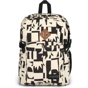 JanSport Main Campus Backpack – Travel or Work backpack w 15-Inch Laptop Sleeve and Dual Water Bottle Pockets, Graphite Grey(Simple Cut Out Black)