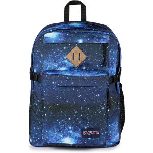 JanSport Main Campus Backpack – Travel or Work backpack w 15-Inch Laptop Sleeve and Dual Water Bottle Pockets, Graphite Grey(Stellar Starfield)