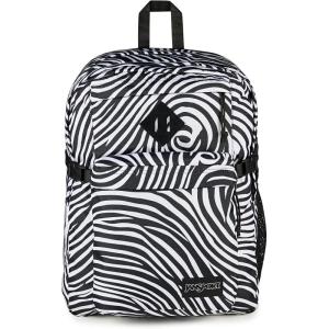 JanSport Main Campus Backpack – Travel or Work backpack w 15-Inch Laptop Sleeve and Dual Water Bottle Pockets, Graphite Grey(Surreal Swirlies)