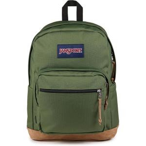 JanSport Right Pack Backpack – Durable Daypack with Padded 15″ Laptop Sleeve, Spacious Main Compartment & Integrated Water Bottle Pocket – Black(Cargo Green)
