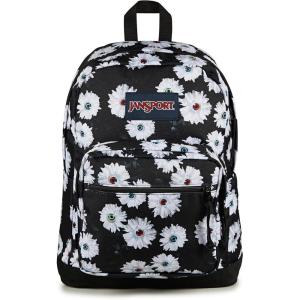 JanSport Right Pack Backpack – Durable Daypack with Padded 15″ Laptop Sleeve, Spacious Main Compartment & Integrated Water Bottle Pocket – Black(Eyeball Blossom)