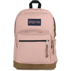 JanSport Right Pack Backpack – Durable Daypack with Padded 15″ Laptop Sleeve, Spacious Main Compartment & Integrated Water Bottle Pocket – Black(Misty Rose)