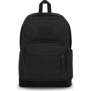 JanSport Right Pack Backpack – Durable Daypack with Padded 15″ Laptop Sleeve, Spacious Main Compartment & Integrated Water Bottle Pocket – Black(Monochrome Black)